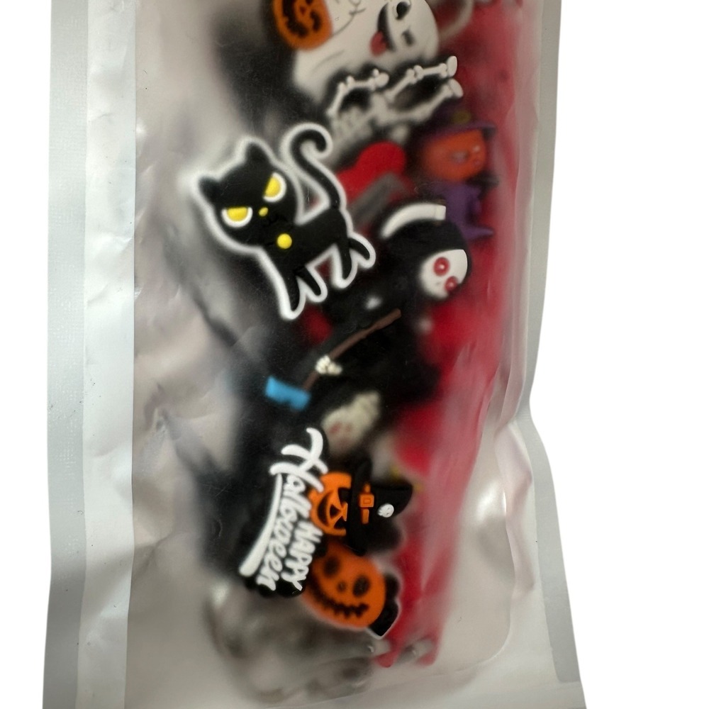 Halloween Shoe‎ Charms Set Ghost Pumpkin Cat Skeleton for Clogs New